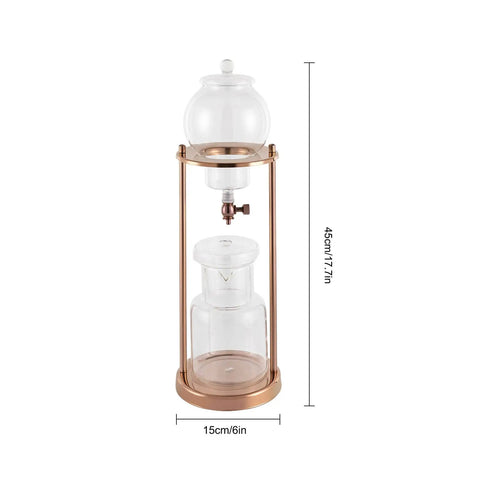 Chill Mode Ice Cold Brew Dripper Coffee Maker Featuring 600ml Borosilicate Glass And Stainless Steel Slow Drip Extraction System on display.