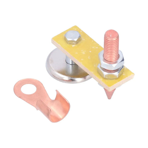 Heavy Duty Magnetic Welding Ground Clamp With Super Strong Copper Tail And Powerful Magnet Head, 300 Amps, suitable for mechanical repairs.
