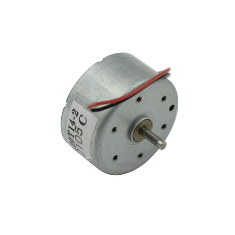 Two Pack 2V DC Mini Motors, 3500 RPM, Solar Ready Rotary Drive For DIY Projects, Car CD Player, Wind Turbine Generator, Small Electric Motor