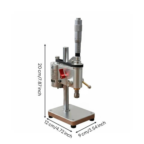 Compact Mini Bench Drill Press With Cross Slide Vise, Portable Aluminum Alloy Steel precision for drilling wood, acrylic, PCB.