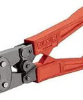 Half Inch And Three Quarter Inch PEX Crimp Tool Combo With Built In Go No Go Gauge Delivers Up To 33 Percent Less Crimp Force