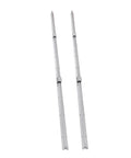 Industrial Linear Bearing Kit Two Pack 2200mm SBR20 Guide Rails With Four SBR20UU Carriages for 20mm Shaft Rods, shown vertically