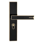 Modern Wooden Interior Door Handle Lock Anti Theft Security With Magnetic Keyed Access For Bedroom Easy Install Hardware Accessories Built