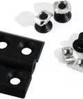 Two Sets 2020 Aluminum Extrusion Profile With Six Millimeter Slot Kit Including Door Handle Frame Hinges Zinc Alloy Hex Screws And T Nuts