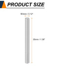 M3 Dowel Pins 3mm By 35mm Stainless Steel 304 Heavy Duty Cylindrical Shelf Support Pegs For Metal And Wood Furniture DIYers Quick Install And Easy Removal 100 Pack Silver, size diagram with measurements.