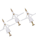 DIY Friendly Drywall Anchor Kit For Hollow Walls With Screws And Hooks Perfect For Shelves Blinds And Light Fixtures Ribbed Plastic Anchors