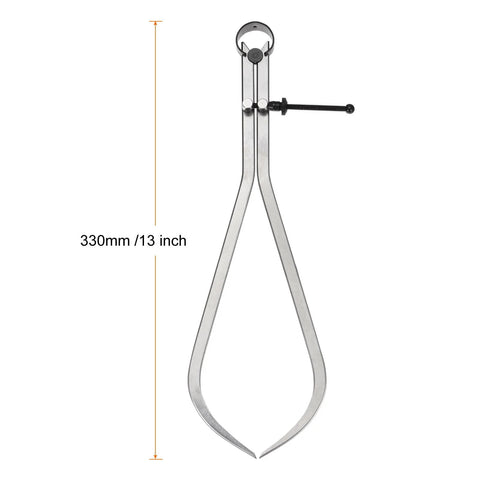 HARFINGTON 12-inch spring joint caliper with screw knob for wood turning lathe work