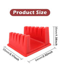 Magnetic Helping Hands Soldering Station With Five Slot Wire Holder Clamp dimensions in red silicone material