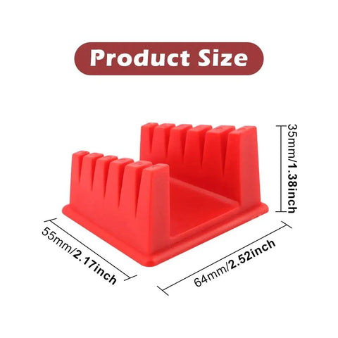 Magnetic Helping Hands Soldering Station With Five Slot Wire Holder Clamp dimensions in red silicone material