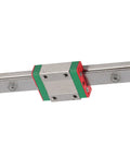 Miniature Linear Rail Guide 12mm Width With Slide Block, 4 Point Contact for Precision Machinery and Automation Systems, Compact 100mm