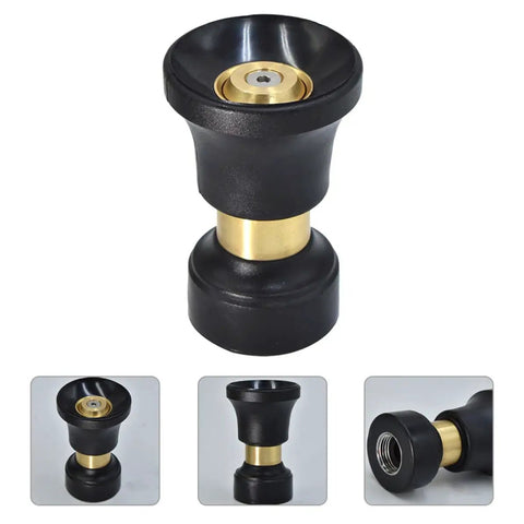 Hella Slick High Performance Water Sprinkler Head with Zinc Alloy Nozzle in black, heavy duty garden irrigation tool.