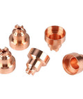 5 Pack 220818 Plasma Cup Cap Replacement For MAX65 85 105 Cutting Torch Copper Plasma Consumables Kit Durable Shield Cap