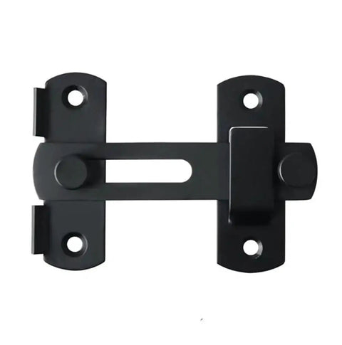 Heavy Duty Stainless Steel Sliding Bolt Door Latch Featuring Smooth Auto Return Flip Lock For Tough Patio Barn Gate large size garage shed front view