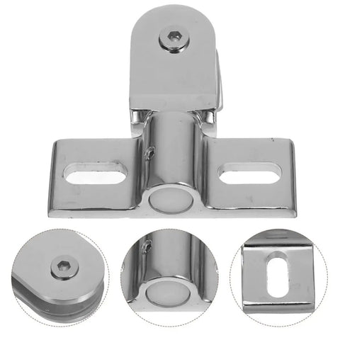 Heavy Duty Zinc Alloy Door Pivot Hinges For Glass Shower Doors With Silver Finish Easy Install Bidirectional Swing Secure And Stable