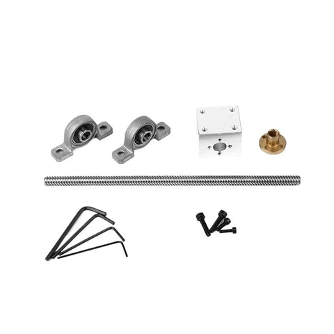 Kick Your CNC Project Up A Notch With This Heavy Duty T20 Lead Screw Kit Featuring Precision Ball Nut And Holder For Smooth Vertical Motion Plus 900mm Length And 4mm Drive Pitch, CNC parts
