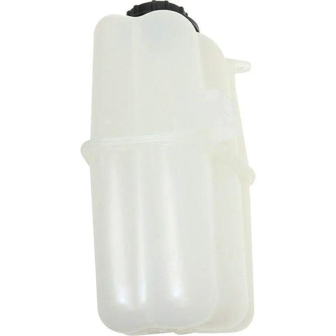 Ready To Bolt On Straight Forward Coolant Reservoir Bottle Direct Swap Overflow Tank For 2004-2015 Nissan Titan full-size tank with cap.