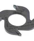Close-up of Plate Joiner Blade Replacement For 557, heavy duty saw blade with visible steel teeth and inscriptions for woodworking projects.