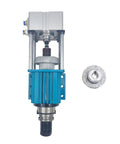 Rock Solid BT30 Pneumatic Semi Automatic Tool Changing Spindle For Heavy Duty CNC Mills Plus Engravers With Hella Fast Swap Capability And Zero Hassle Operation, displaying a blue alloy body with pneumatic engagement.