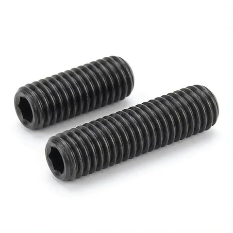 Rock Solid 5/16-18 X 1/2 Inch Set Screws 30 Pack Black Oxide 304 Stainless Steel Fasteners hex head, internal cup point design.