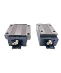 Two Precision Linear Guide Block S25F units with aluminum bodies and ball bearing slides for CNC and automation applications.