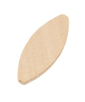 Close-up of a wood biscuit from the 100 Piece Pro Grade Wood Joining Biscuits Set For DIY Woodworking Projects And Cabinet Making