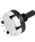 Rotary switch for compact 1-30 MHz Manual Antenna Tuner Kit For HAM Radio QRP DIY Project With Standing Wave Directions.
