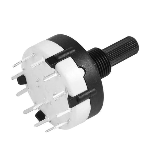 Rotary switch for compact 1-30 MHz Manual Antenna Tuner Kit For HAM Radio QRP DIY Project With Standing Wave Directions.