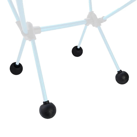 Chair legs with 17mm Anti Sink Rubber Ball Feet For Camping And Folding Chairs, shown on bright background