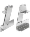 Aluminum foldable boat seat hinge set with mounting plates, lightweight marine hardware (2 pieces)