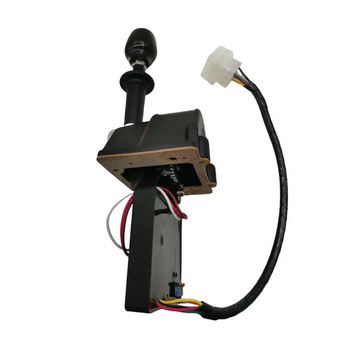 Aftermarket Joystick Controller For JLG Boom Lift 1 Axis Drive Replacement Fits 60HA 70H 80HX 45HA top view of joystick with wiring.