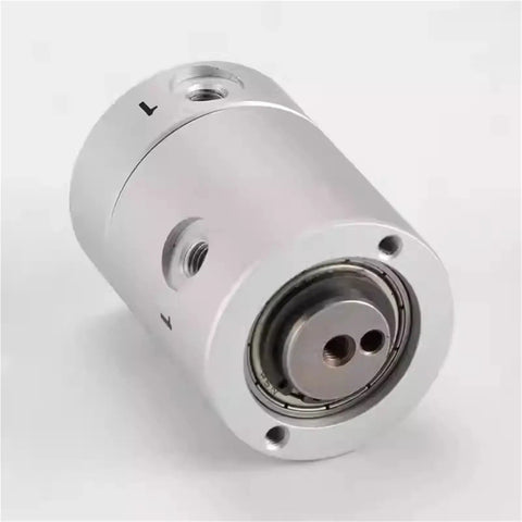 High Speed Pneumatic Rotary Joint MQR2 4 M5 360 Degree Slip Ring Multi Passage Rotary Union No Tangle Air Transmission For Continuous Operation In Dynamic Pneumatic Systems, silver metal ports