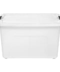 Hella Sturdy Stackable Storage Bins With Durable Plastic Build secure snap lids and ergonomic handles for organized homes.