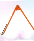 Heavy Duty Adjustable Carpenter Scribing Divider Precision Woodworking Marking Compass Rock Solid Zinc Alloy Layout Tool with orange arms