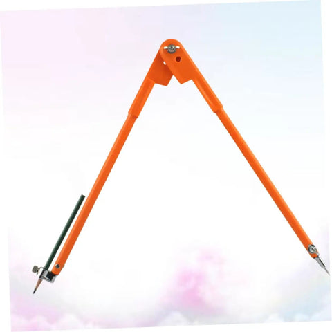 Heavy Duty Adjustable Carpenter Scribing Divider Precision Woodworking Marking Compass Rock Solid Zinc Alloy Layout Tool with orange arms
