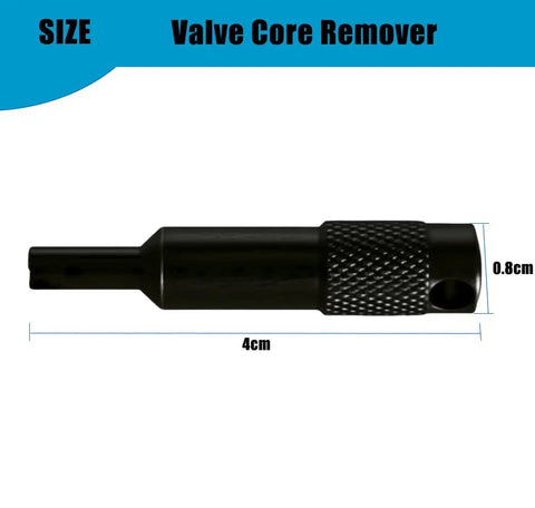 Valve core remover tool from 14.5 Inch Tire Spoons Kit For Motorcycles Dirt Bikes Lawn Mowers And More 7 Piece Tire Removal Tool Set