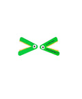 Greater Than Or Less Than Gator Mouth Math Manipulatives Set Of 12, green alligator-shaped tools for math learning.