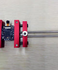 Beefy Heavy Duty Welding Fixture For PCB Circuit Boards With Aluminum Alloy Clamp, Red Finish, Adjustable Width Jig visible