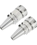Pro Grade CNC Lathe Tool Holder With 0.002 Inch Precision Chuck For BT30 BT35 BT40 ER11 ER16 ER20 ER25 ER32 Collets Perfect For High Speed Machining And Accurate Tooling Model BT30 ER32-100 high precision metal tool holders in pair.