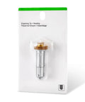 Premium Engraving Tip And Drive Housing Compatible With Cricut Maker, showcasing a silver tip with gold housing in packaging.
