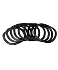Three Wave Peak Seal Set Spring Washer Kit Elastic Metal Gasket Wave Form Locking Washers 3mm To 25mm Internal Assortment, black washers