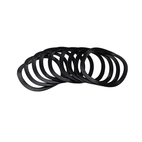 Three Wave Peak Seal Set Spring Washer Kit Elastic Metal Gasket Wave Form Locking Washers 3mm To 25mm Internal Assortment, black washers