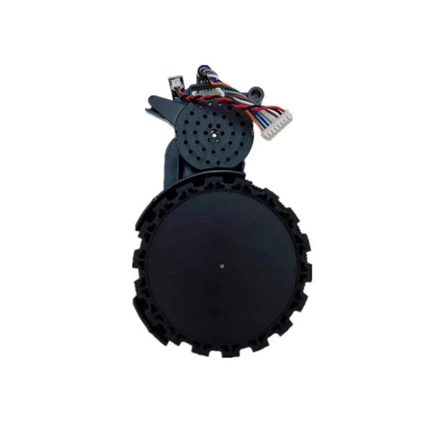 Self Cleaning Wheel For Mijia Robot Vacuum, Compatible With B101CN 1S L10s Left Or Right Walk Wheel. Black wheel close-up view.