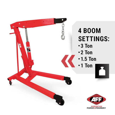 Straight Up Heavy Duty 3 Ton Hydraulic Engine Hoist Cherry Picker Crane With Telescopic Boom Lifts Transmissions And Differentials Built Damn Tough For Any Real Mechanic Job