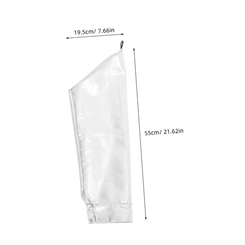 Heavy Duty Aluminum Foil High Heat Resistant Arm Sleeves Sweat Free Adjustable Breathable Guard Shields For Mechanics Hot Shop Work Lab Safety And Backyard Grills, shown in 21.62in length, reflective design.