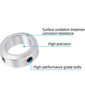 4 Pack Aluminum Alloy Shaft Collars With 6mm Bore, Screw Style, 12mm OD, showing corrosion resistance and high-performance bolts