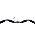 29 Inch Revolving Lat Pulldown Bar With Rubber Grip for cable machines, straight bar laid flat with metal carabiner
