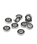 Miniature Deep Groove Ball Bearing Set In Chromium Steel With Plastic Cover 10 Pack 7x26x9mm Precision Bearings visible