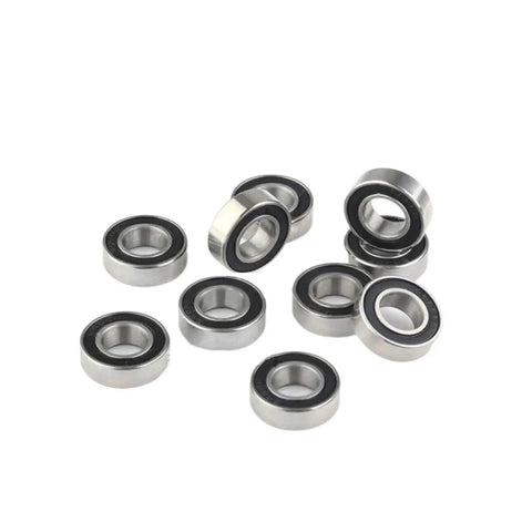 Miniature Deep Groove Ball Bearing Set In Chromium Steel With Plastic Cover 10 Pack 7x26x9mm Precision Bearings visible