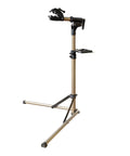 Adjustable Height Bike Repair Stand With Foldable Design For Home And Shop, 360 Degree Rotating Clamp, Champagne color