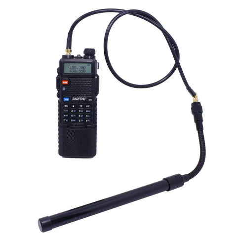 23.6 Inch Coaxial Antenna Extension Cable With SMA Female To SMA Male Connectors For Baofeng UV 5R Series Two Way Radios Enhance Range And Clarity For Clearer Transmissions In Any Situation